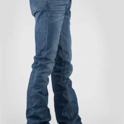 Tin Haul Mens Blue 100% Cotton Jagger Fit Plain Back Jeans