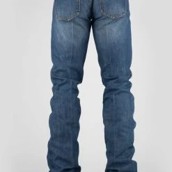 Alternative view of Tin Haul Mens Blue 100% Cotton Jagger Fit Plain Back Jeans