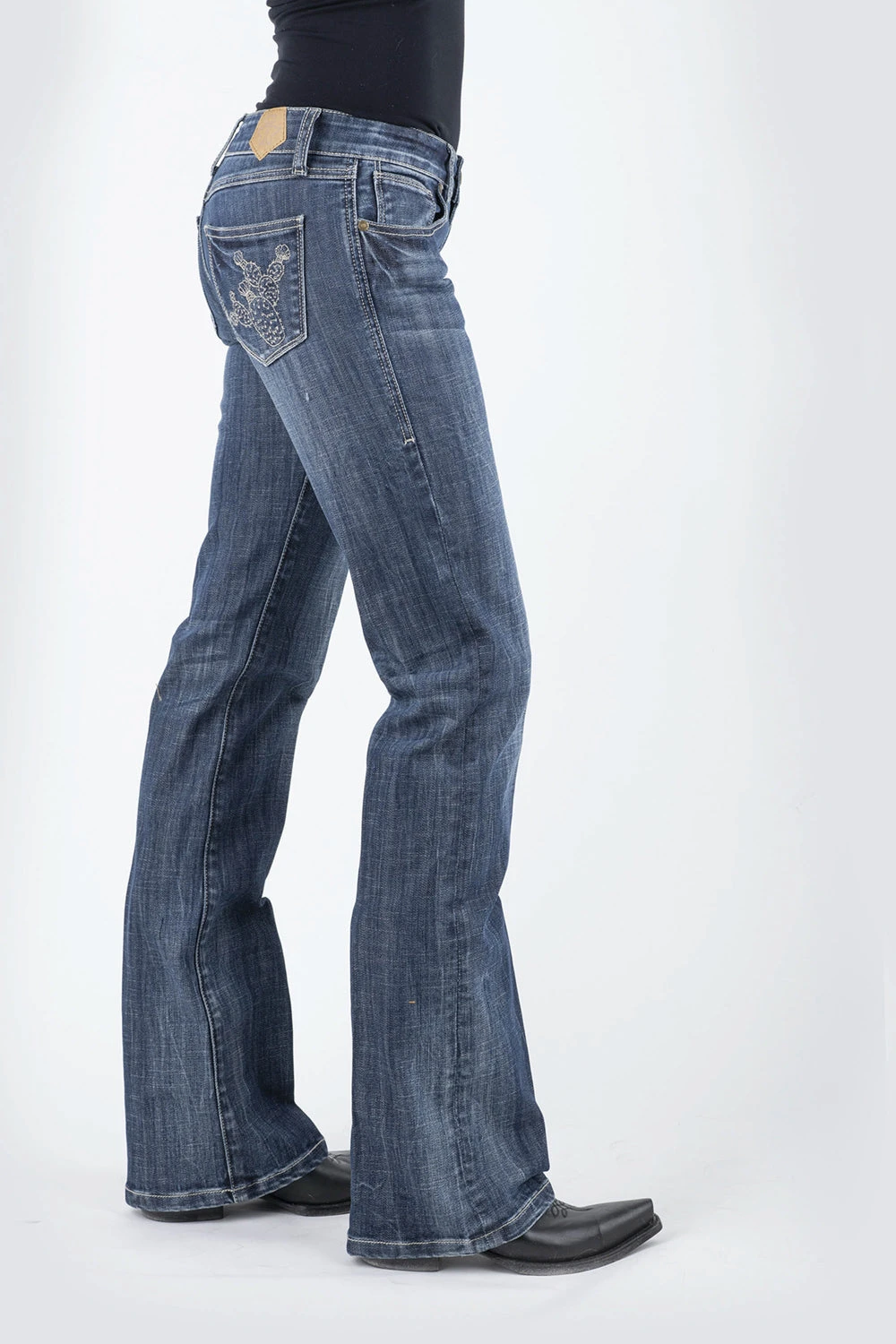 Tin Haul Womens Blue Cotton Blend Rosie Cactus Jeans 3 Tin Haul Womens Blue Cotton Blend Rosie Cactus Jeans