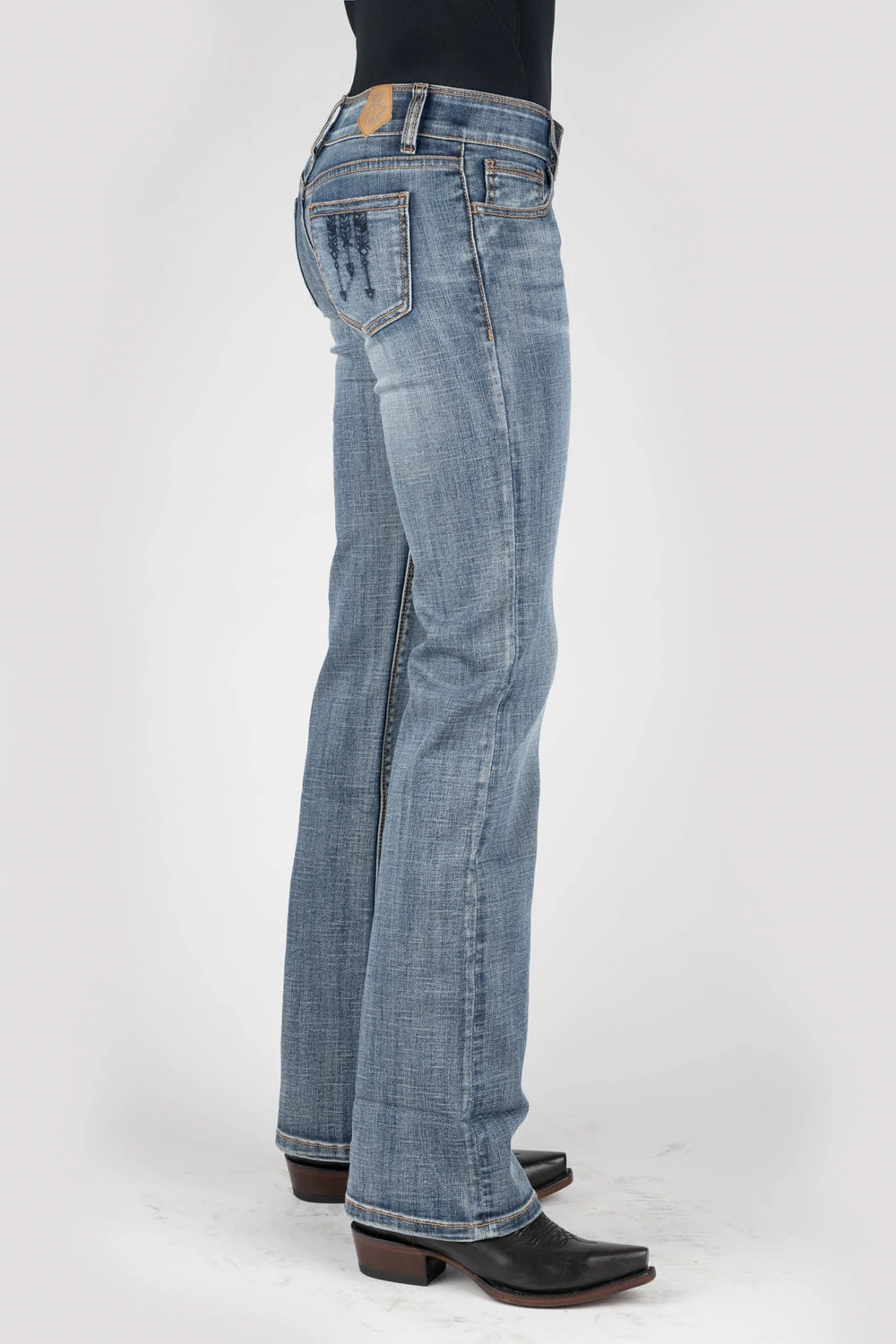 Tin Haul Womens Blue Cotton Blend 280 Rosie Embroidery Jeans 3 Tin Haul Womens Blue Cotton Blend 280 Rosie Embroidery Jeans