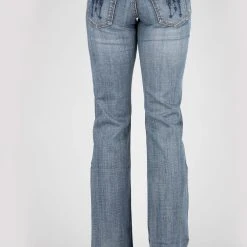 Alternative view of Tin Haul Womens Blue Cotton Blend 280 Rosie Embroidery Jeans