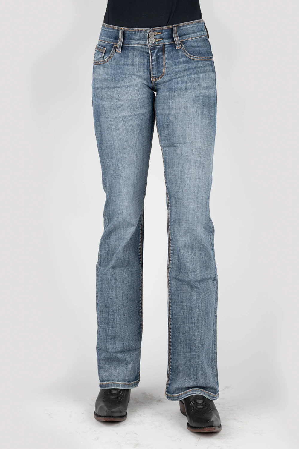 Tin Haul Womens Blue Cotton Blend 280 Rosie Embroidery Jeans 5 Tin Haul Womens Blue Cotton Blend 280 Rosie Embroidery Jeans - Image 3