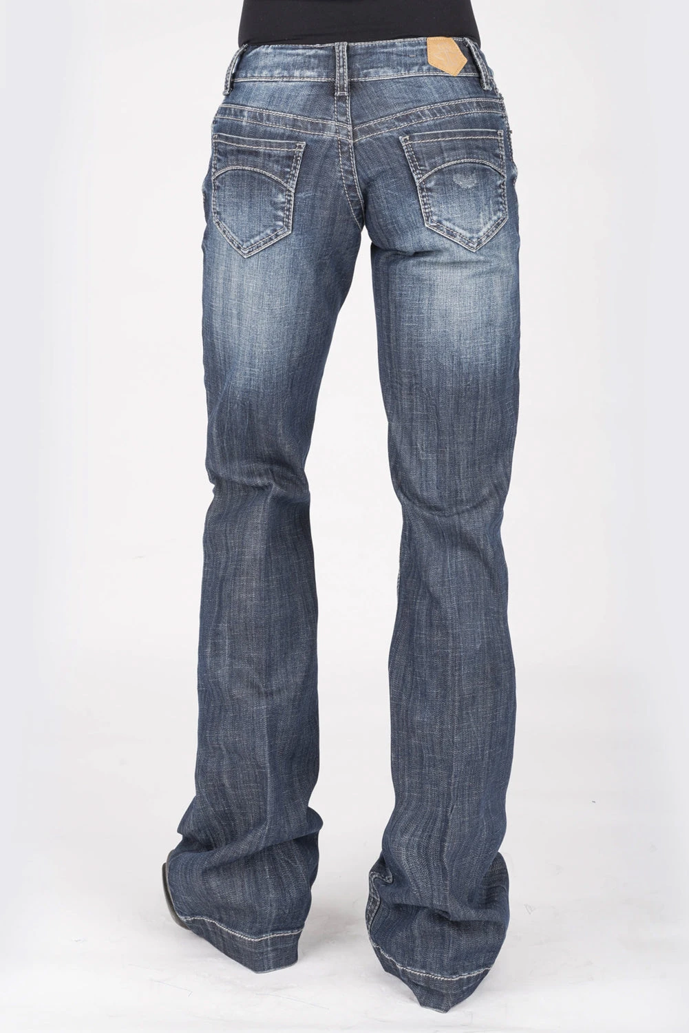 Tin Haul Womens Blue Cotton Blend Curved Piece Ella Jeans 3 Tin Haul Womens Blue Cotton Blend Curved Piece Ella Jeans