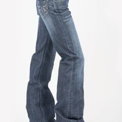 Tin Haul Womens Blue Cotton Blend Ella Trouser Arrow Jeans