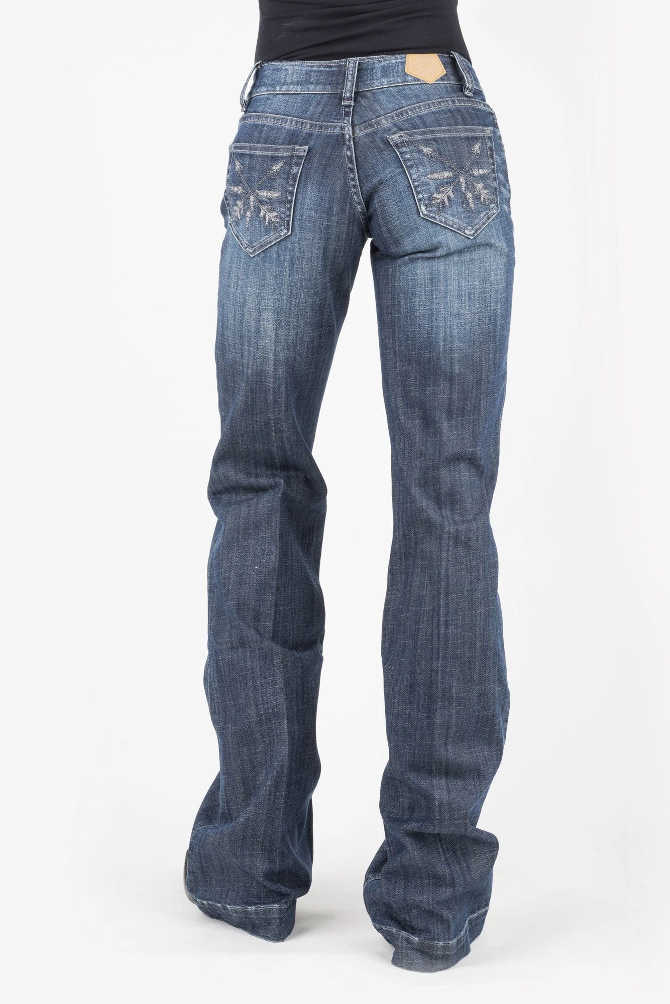 Tin Haul Womens Blue Cotton Blend Ella Trouser Arrow Jeans 4 Tin Haul Womens Blue Cotton Blend Ella Trouser Arrow Jeans - Image 2