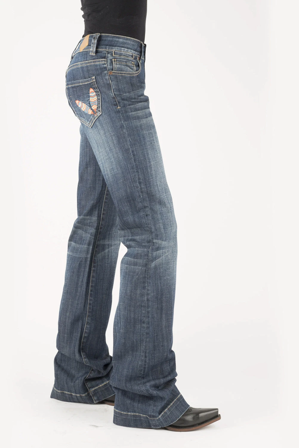Tin Haul Womens Blue Cotton Blend 2 Feather 460 Ella Jeans 3 Tin Haul Womens Blue Cotton Blend 2 Feather 460 Ella Jeans