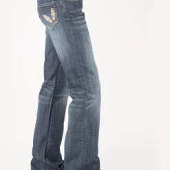 Tin Haul Womens Blue Cotton Blend 2 Feather 460 Ella Jeans