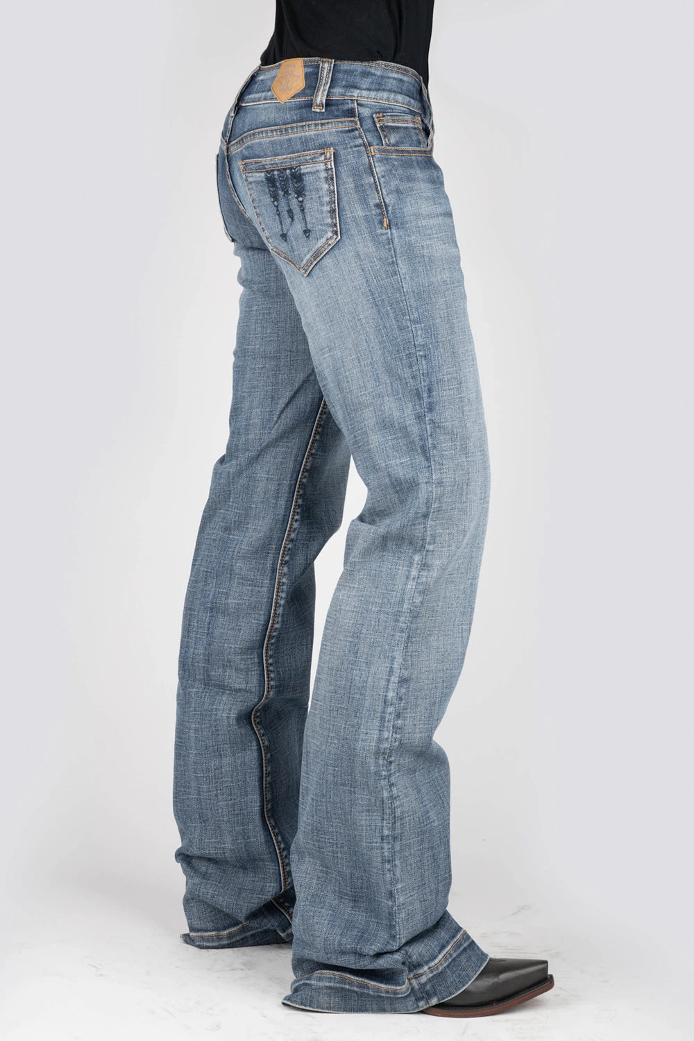 Tin Haul Womens Blue Cotton Blend 460 Ella Embroidery Jeans 3 Tin Haul Womens Blue Cotton Blend 460 Ella Embroidery Jeans