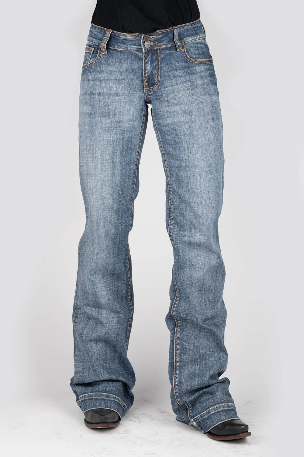 Tin Haul Womens Blue Cotton Blend 460 Ella Embroidery Jeans 5 Tin Haul Womens Blue Cotton Blend 460 Ella Embroidery Jeans - Image 3