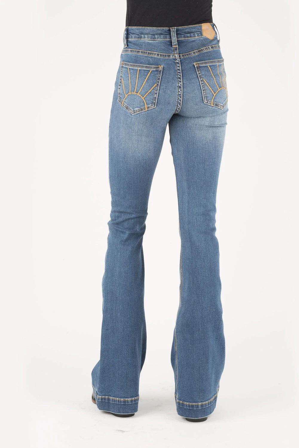 Tin Haul Womens Blue Cotton Blend Gold Sunset Jeans 4 Tin Haul Womens Blue Cotton Blend Gold Sunset Jeans - Image 2