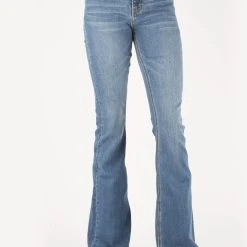 Tin Haul Womens Blue Cotton Blend Gold Sunset Jeans 7 Tin Haul Womens Blue Cotton Blend Gold Sunset Jeans -straight jeans shop 1005405950100c