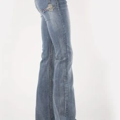 Tin Haul Womens Blue Cotton Blend 595 Libby Anvil/Hammer Jeans