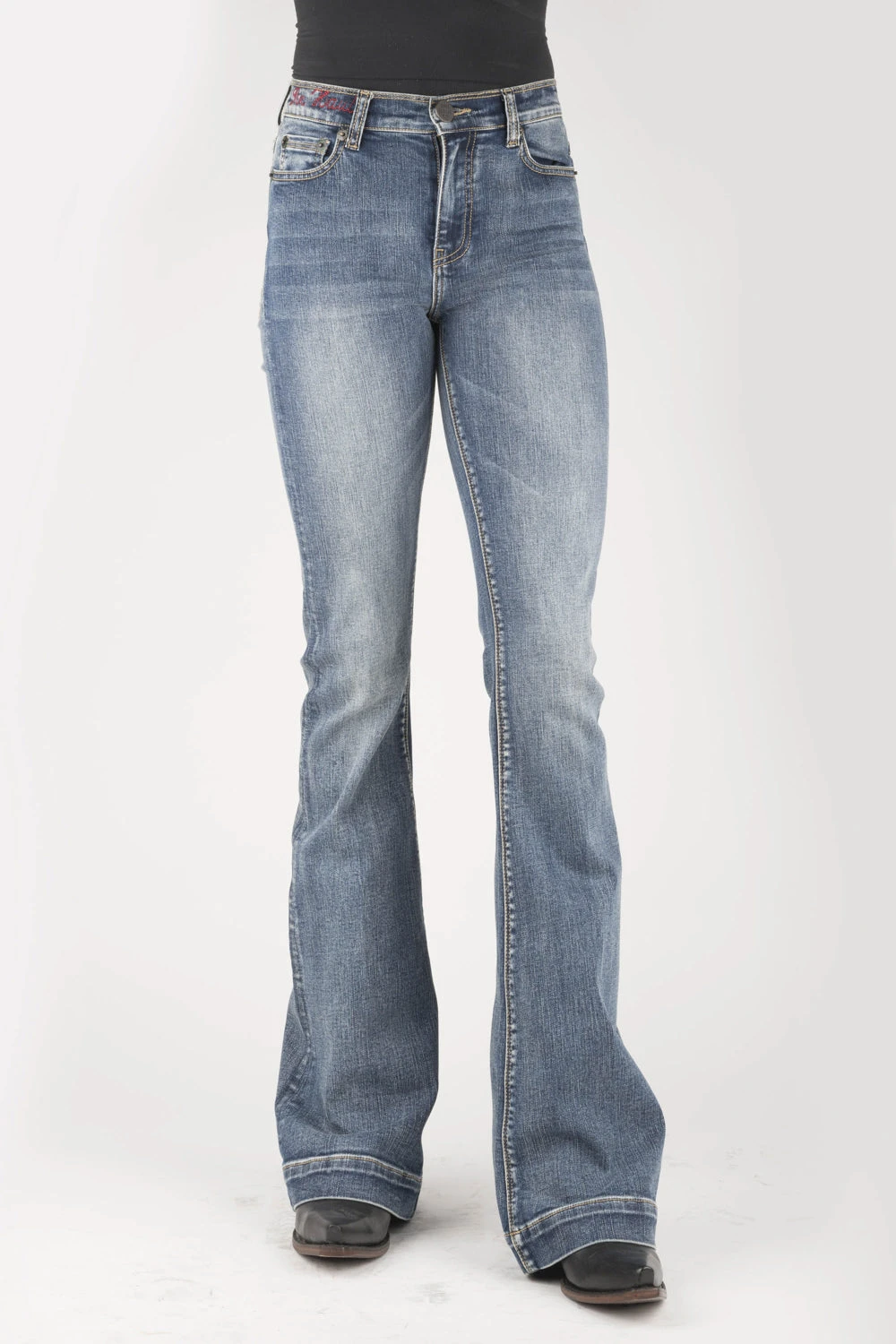 Tin Haul Womens Blue Cotton Blend 595 Libby Anvil/Hammer Jeans 4 Tin Haul Womens Blue Cotton Blend 595 Libby Anvil/Hammer Jeans - Image 2