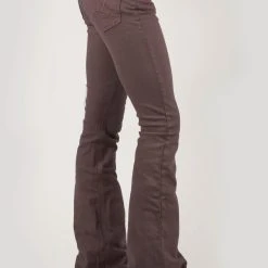 Tin Haul Womens Brown Cotton Blend 595 Libby Plain Jeans