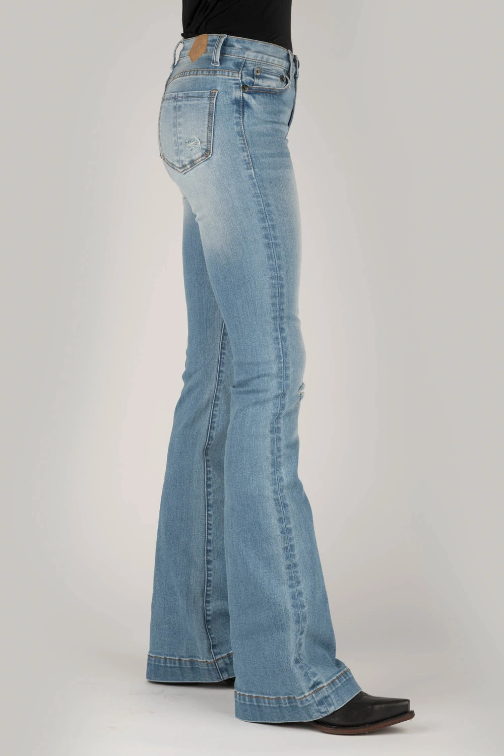 Tin Haul Womens Blue Cotton Blend 595 Libby Destruction Jeans 3 Tin Haul Womens Blue Cotton Blend 595 Libby Destruction Jeans