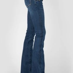 Tin Haul Womens Blue Cotton Blend Libby Fit 4 Button Jeans
