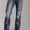 Mens Stetson Blue Cotton Blend Med Wash White X Bootcut Rocks Fit Jeans 2 Mens Stetson Blue Cotton Blend Med Wash White X Bootcut Rocks Fit Jeans -straight jeans shop 1100410143001 p 1