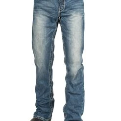 Stetson Rocks Fit Mens Blue Cotton Blend V Deco Jeans 7 Stetson Rocks Fit Mens Blue Cotton Blend V Deco Jeans -straight jeans shop 1100410144016c 1