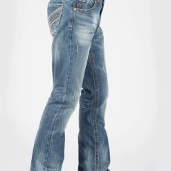 Stetson Mens Blue 100% Cotton Curved X Jeans