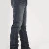 Stetson Mens Blue Cotton Blend 1210 Straight X Jeans