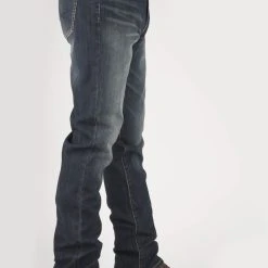 Stetson Mens Blue Cotton Blend 1210 Straight X Jeans