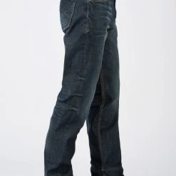 Stetson Mens Blue Cotton Blend Piece Back X Jeans