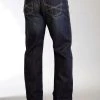 Mens Stetson Blue Cotton Blend Double Needle X Stitch Straight Modern Jeans -straight jeans shop 1100413124039 p 1 1