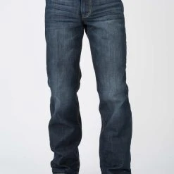 Stetson Mens Blue 100% Cotton Modern Pieced Back Jeans 7 Stetson Mens Blue 100% Cotton Modern Pieced Back Jeans -straight jeans shop 1100413124070c