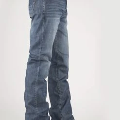 Stetson Mens Blue 100% Cotton 1312 Modern Pieced Jeans