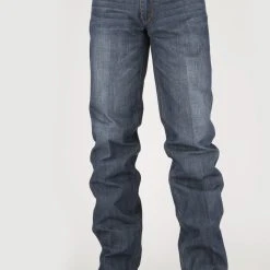 Stetson Mens Blue 100% Cotton 1312 Modern Gold X Jeans -straight jeans shop 1100413124095c