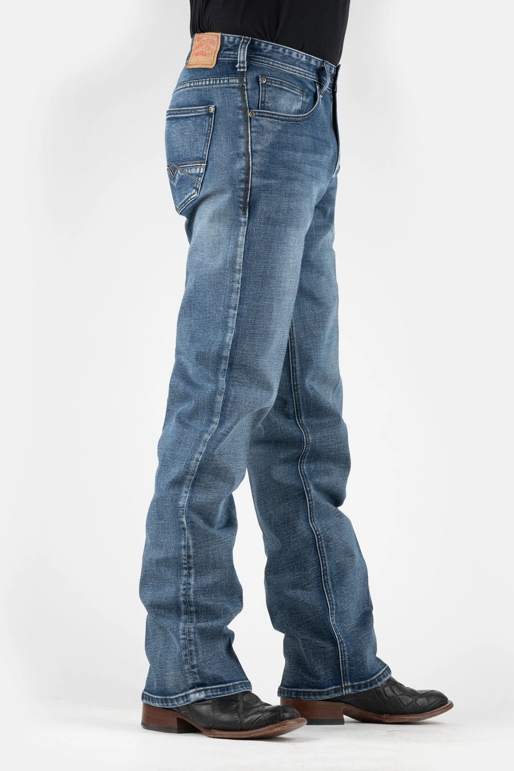 Stetson Mens Blue Cotton Blend Fit 2 Tone 1312 Modern Jeans 3 Stetson Mens Blue Cotton Blend Fit 2 Tone 1312 Modern Jeans