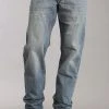 Mens Stetson Blue Cotton Blend Medium Wash Straight Leg Relaxed Jeans 1 Mens Stetson Blue Cotton Blend Medium Wash Straight Leg Relaxed Jeans -straight jeans shop 1100415200030 p 1