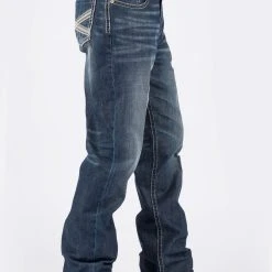 Stetson Mens Blue 100% Cotton Two Tone X Jeans