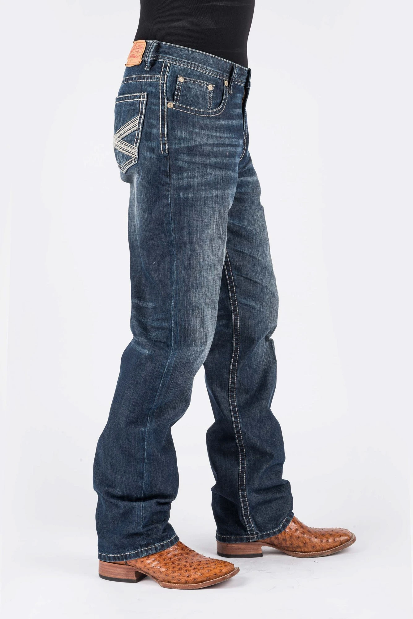 Stetson Mens Blue 100% Cotton Two Tone X Jeans 3 Stetson Mens Blue 100% Cotton Two Tone X Jeans