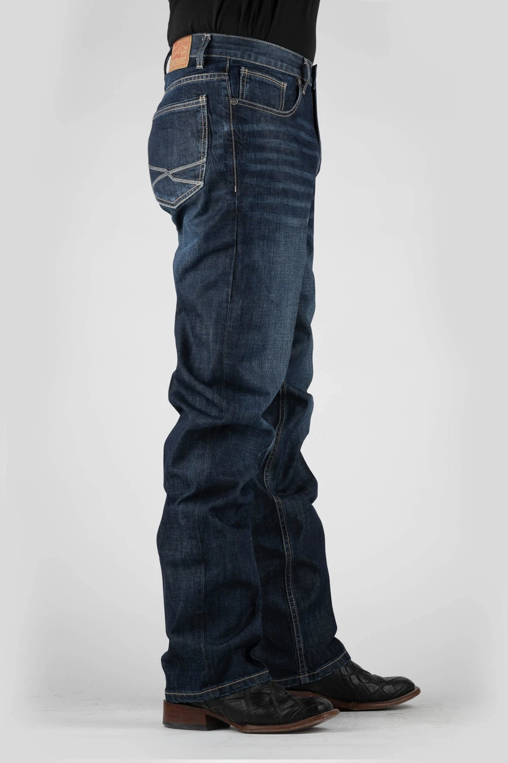 Stetson Mens Blue 100% Cotton X Design 1520 Fit Jeans 3 Stetson Mens Blue 100% Cotton X Design 1520 Fit Jeans