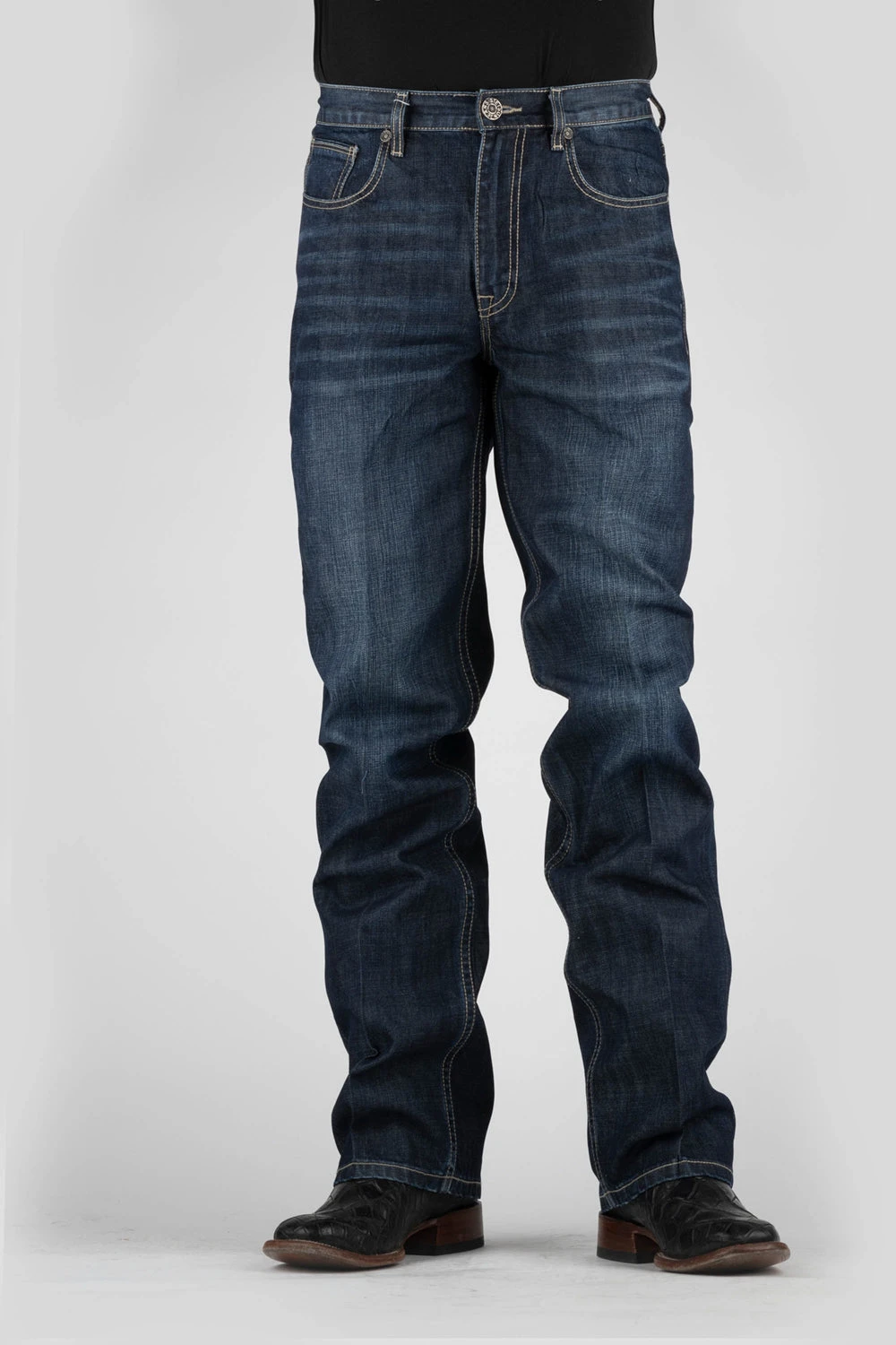 Stetson Mens Blue 100% Cotton X Design 1520 Fit Jeans 5 Stetson Mens Blue 100% Cotton X Design 1520 Fit Jeans - Image 3