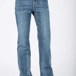 Stetson Womens Blue Cotton Blend Grey Chevron Jeans 7 Stetson Womens Blue Cotton Blend Grey Chevron Jeans -straight jeans shop 1105402140201c