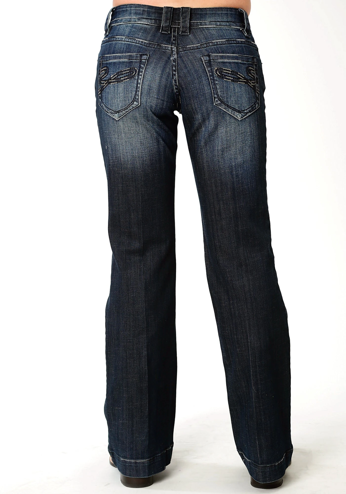 Stetson 214 Womens Blue Cotton Blend S Embroidered Jeans 4 Stetson 214 Womens Blue Cotton Blend S Embroidered Jeans - Image 2