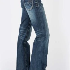 Stetson Womens Blue Cotton Blend 214 Deco Stitch Jeans
