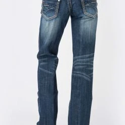 Alternative view of Stetson Womens Blue Cotton Blend 214 Deco Stitch Jeans