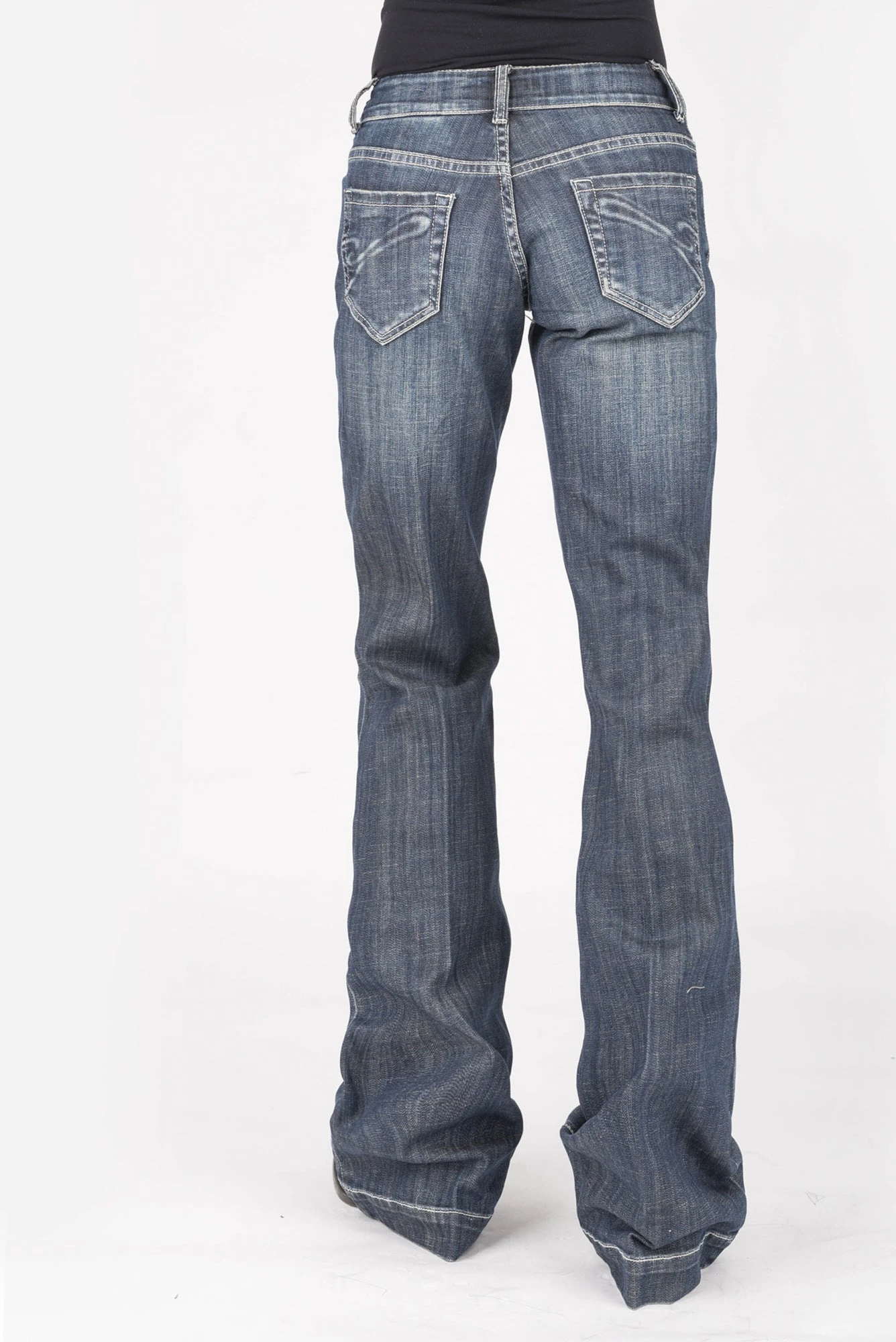 Stetson Womens Blue Cotton Blend S Deco Jeans 4 Stetson Womens Blue Cotton Blend S Deco Jeans - Image 2