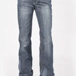 Stetson Womens Blue Cotton Blend S Deco Jeans -straight jeans shop 1105402140804c