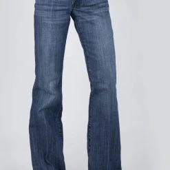 Stetson Womens Blue Cotton Blend S Embroidered 214 Trouser Jeans 7 Stetson Womens Blue Cotton Blend S Embroidered 214 Trouser Jeans -straight jeans shop 1105402140807c
