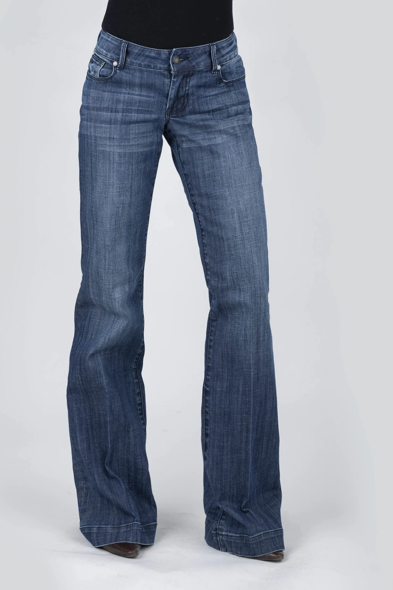 Stetson Womens Blue Cotton Blend S Embroidered 214 Trouser Jeans 5 Stetson Womens Blue Cotton Blend S Embroidered 214 Trouser Jeans - Image 3