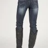 Stetson Womens Blue Cotton Blend S Pixie Jeans 1 Stetson Womens Blue Cotton Blend S Pixie Jeans -straight jeans shop 1105405030771a