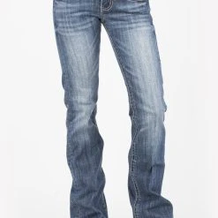 Stetson Womens Blue Cotton Blend Bleached XV Deco 816 Fit Jeans 7 Stetson Womens Blue Cotton Blend Bleached XV Deco 816 Fit Jeans -straight jeans shop 1105408160283c