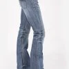 Stetson Womens Blue Cotton Blend Navy Arrow Jeans -straight jeans shop 1105408161318a