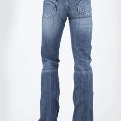 Alternative view of Stetson Womens Blue Cotton Blend 816 Half Circle Jeans