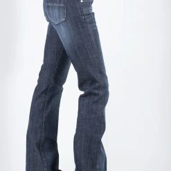 Stetson Womens Blue Cotton Blend 816 Zig Zag Wash Jeans