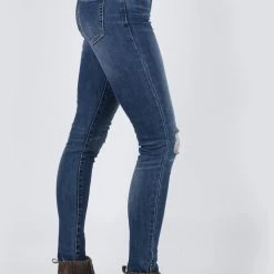 Stetson 902 Womens Blue Cotton Blend High Waist Jeans